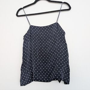 Navy Polka Dot Women's Top